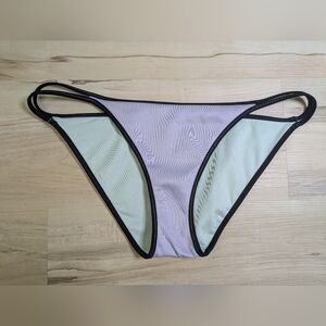Vintage 2014 Victoria's Secret Bikini Bottom Low Rise Purple Teal